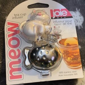 Joie Cat Tea Infuser with Silver Fish